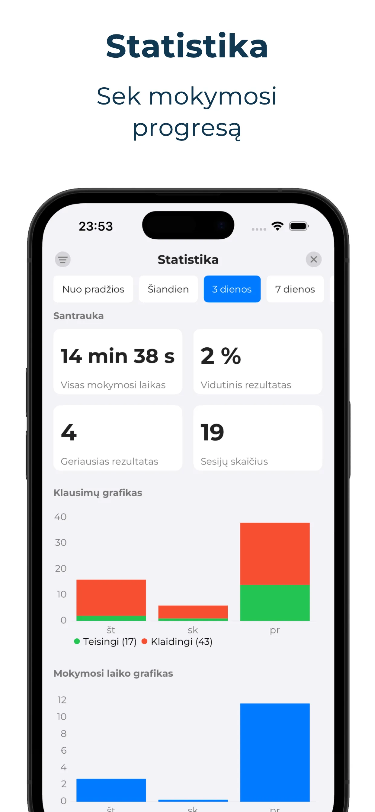 Autostart KET mokymosi programa — telefono ekrano vaizdas 4