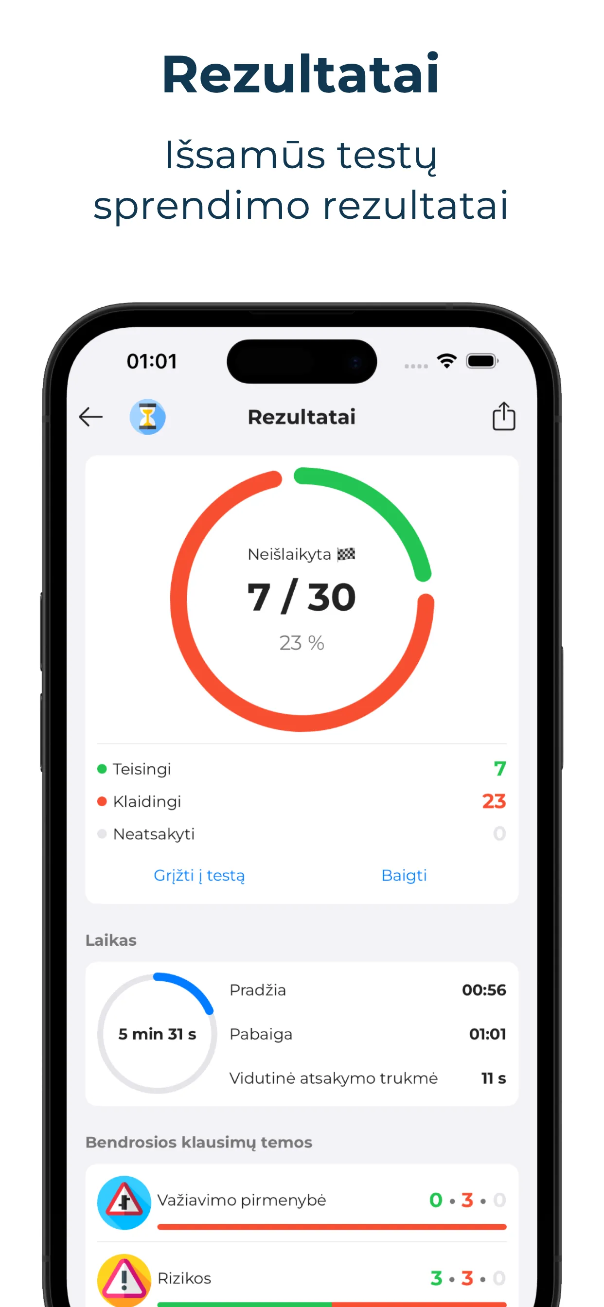 Autostart KET mokymosi programa — telefono ekrano vaizdas 5