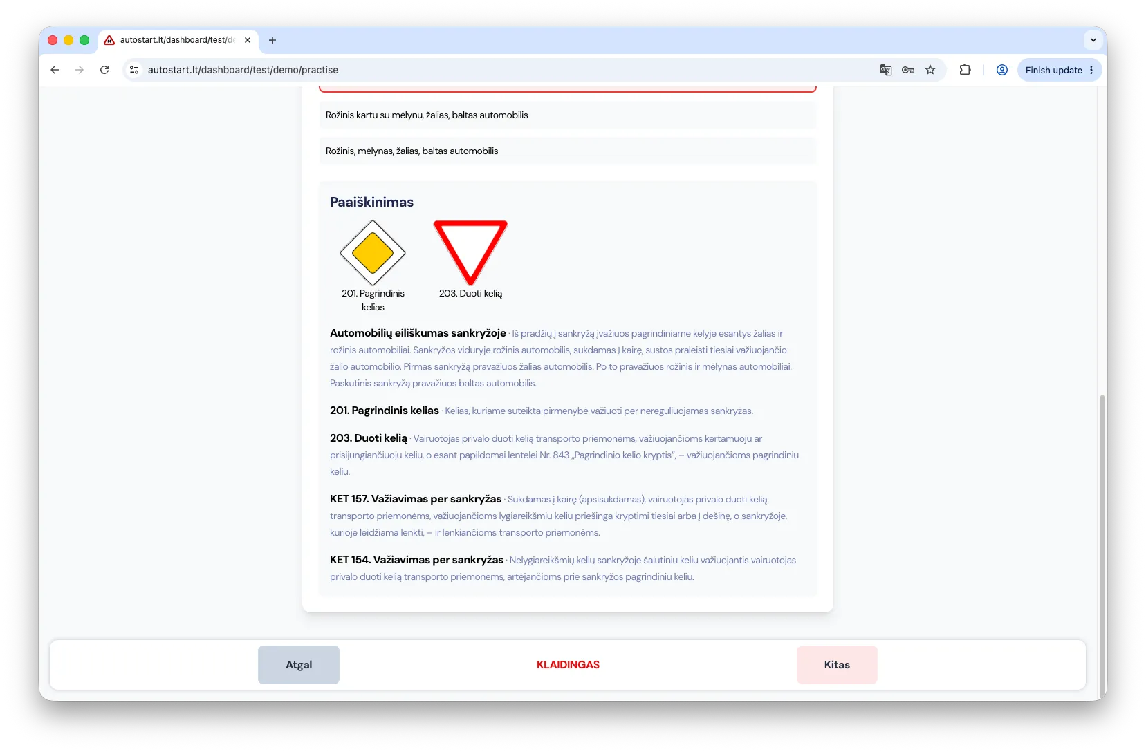 Suprask kiekvieną klausimą